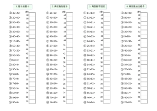 难度5：100以内大数计算闯关