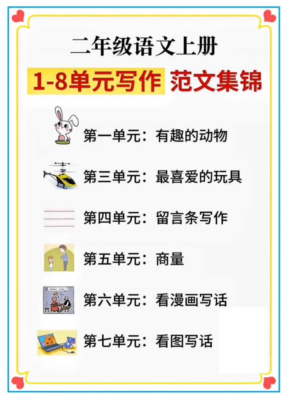 年级语文上册-单元看图写话范文集锦_第1页