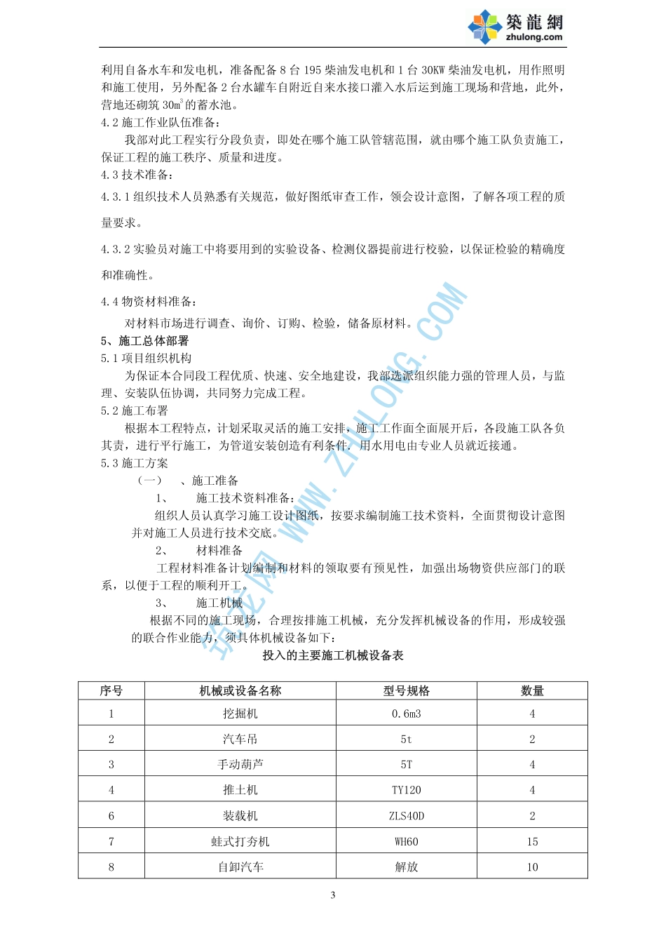 长清某电缆沟工程施工组织设计_第3页