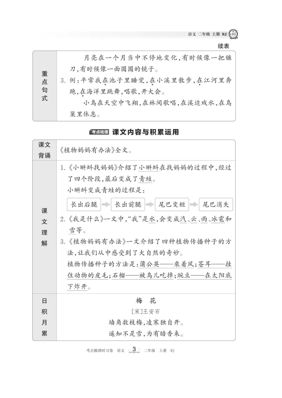 王朝霞《考点梳理手册》（上）_第3页