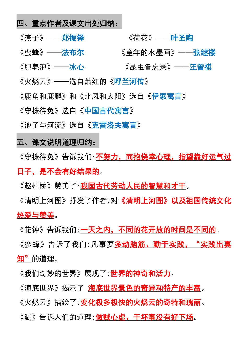 三年级年级下册语文必备全册知识点汇总_第2页
