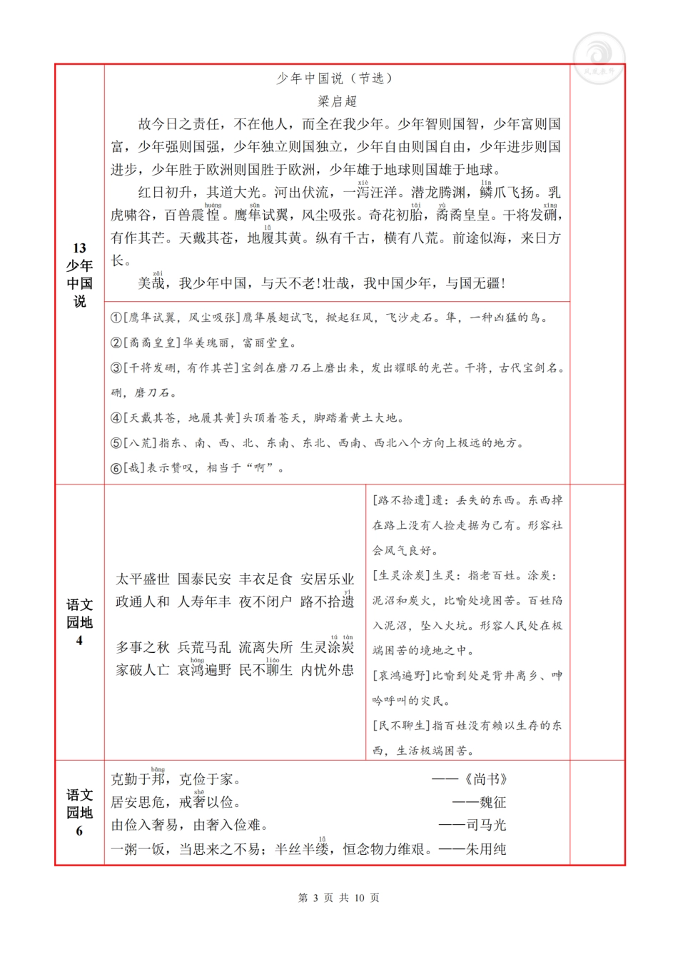 ❤5年级上语上必背内容+默写表-盘古文库-盘古文库-盘古文库_第3页