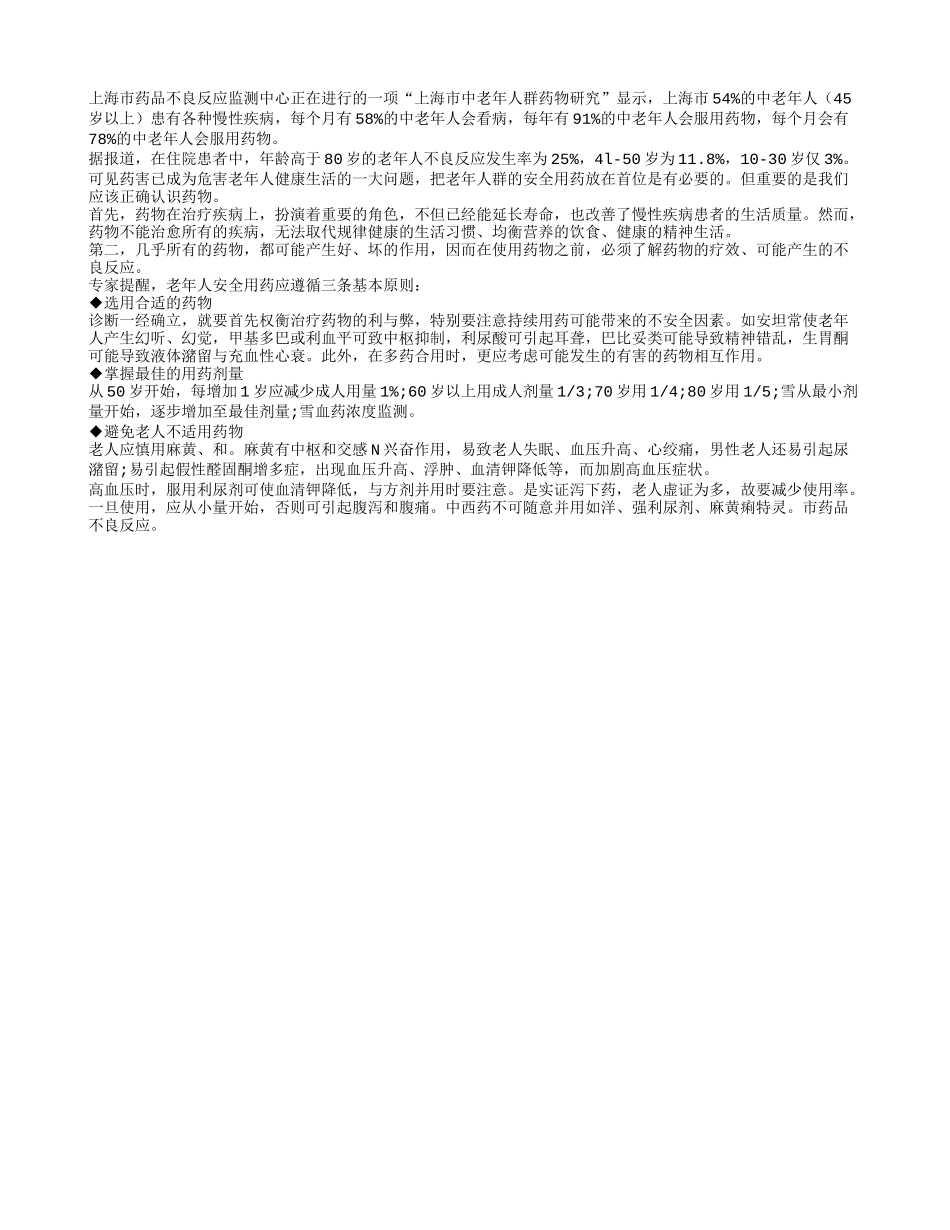 50岁后每增1岁用药量应减 1%_第1页