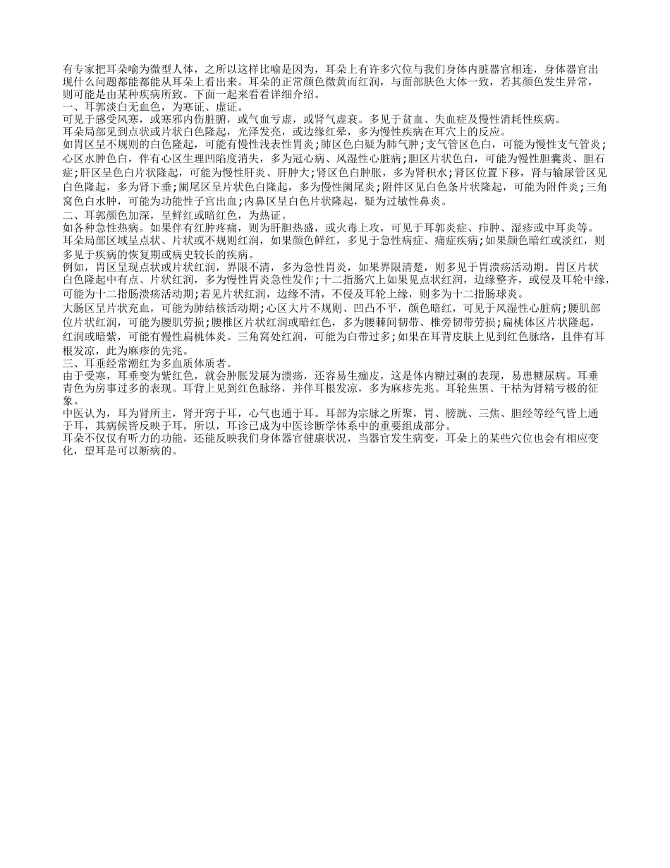 从耳朵上也能看出有没有患疾病_第1页