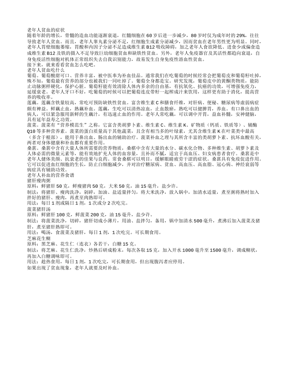 老年人易贫血老人常吃四种食物可补血_第1页