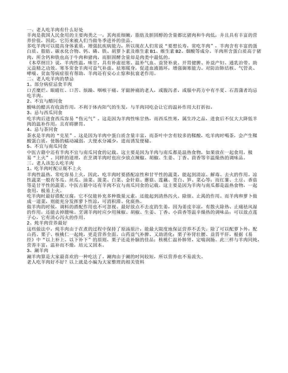 老人吃羊肉好不好_第1页