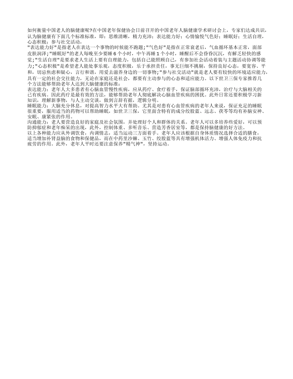保持脑健康的好方法!_第1页