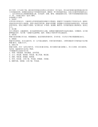 不同蜂蜜滋补长寿功效大不相同