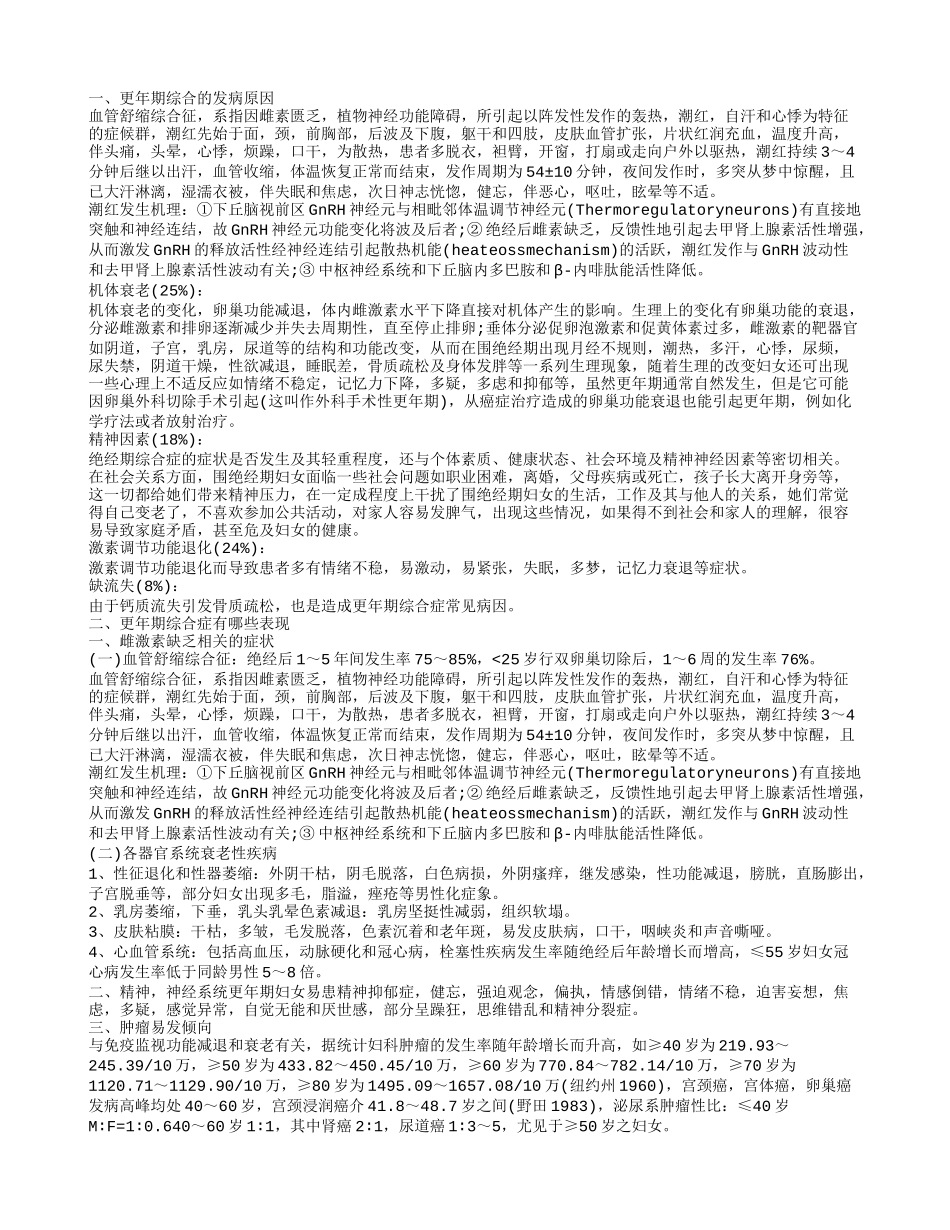更年期综合症是怎么回事 如何调理更年期综合症_第1页