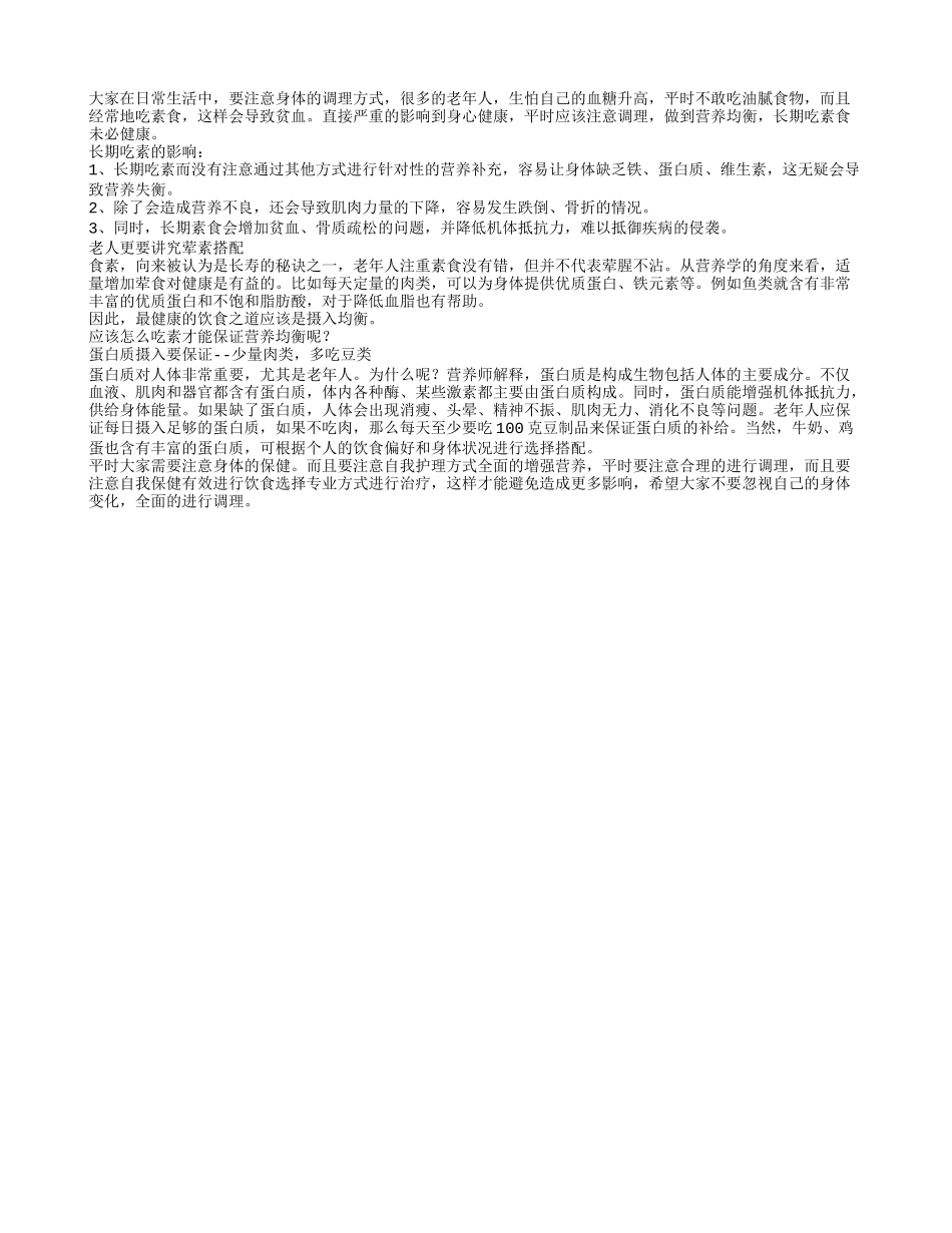 长期吃素食 未必健康_第1页