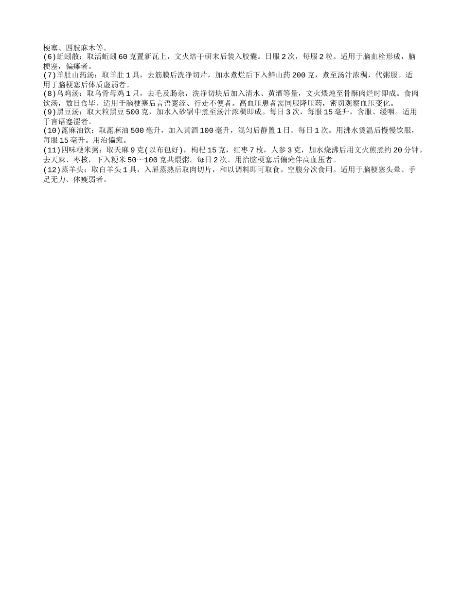 得了脑梗塞会出现哪些症状表现 如何治疗脑梗塞_第2页