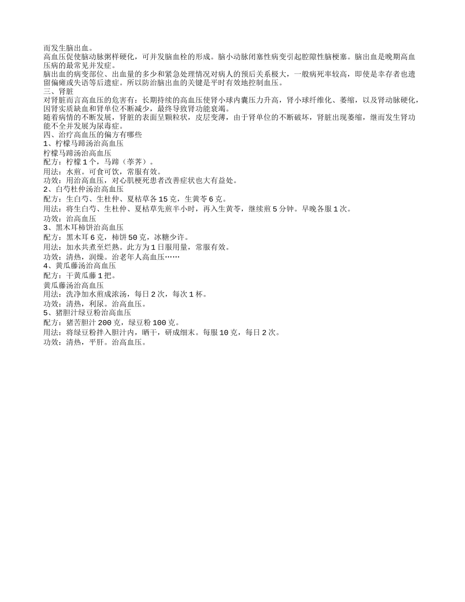 高血压怎么办 高血压的主要危害有哪些_第2页