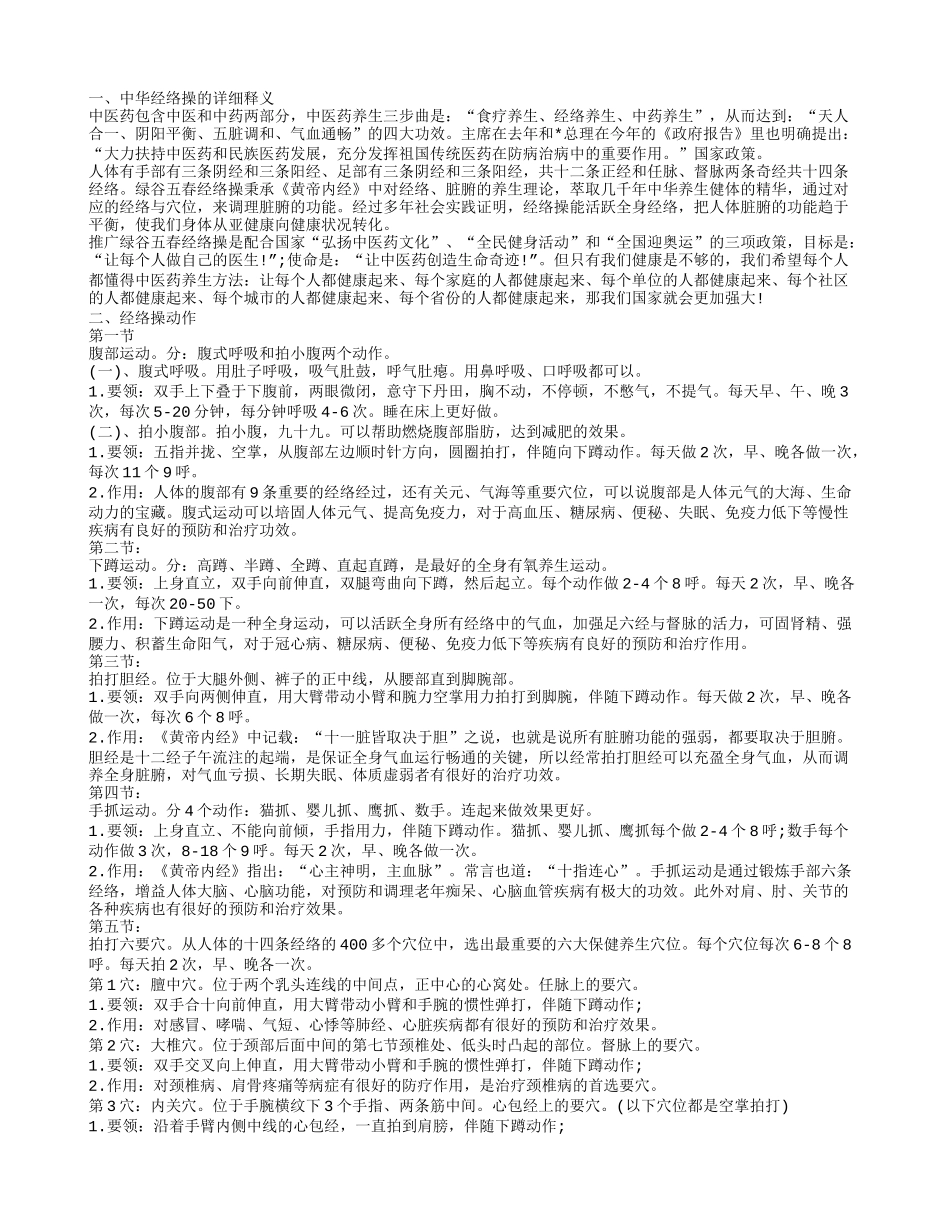 中华经络操 都有哪些动作要领_第1页