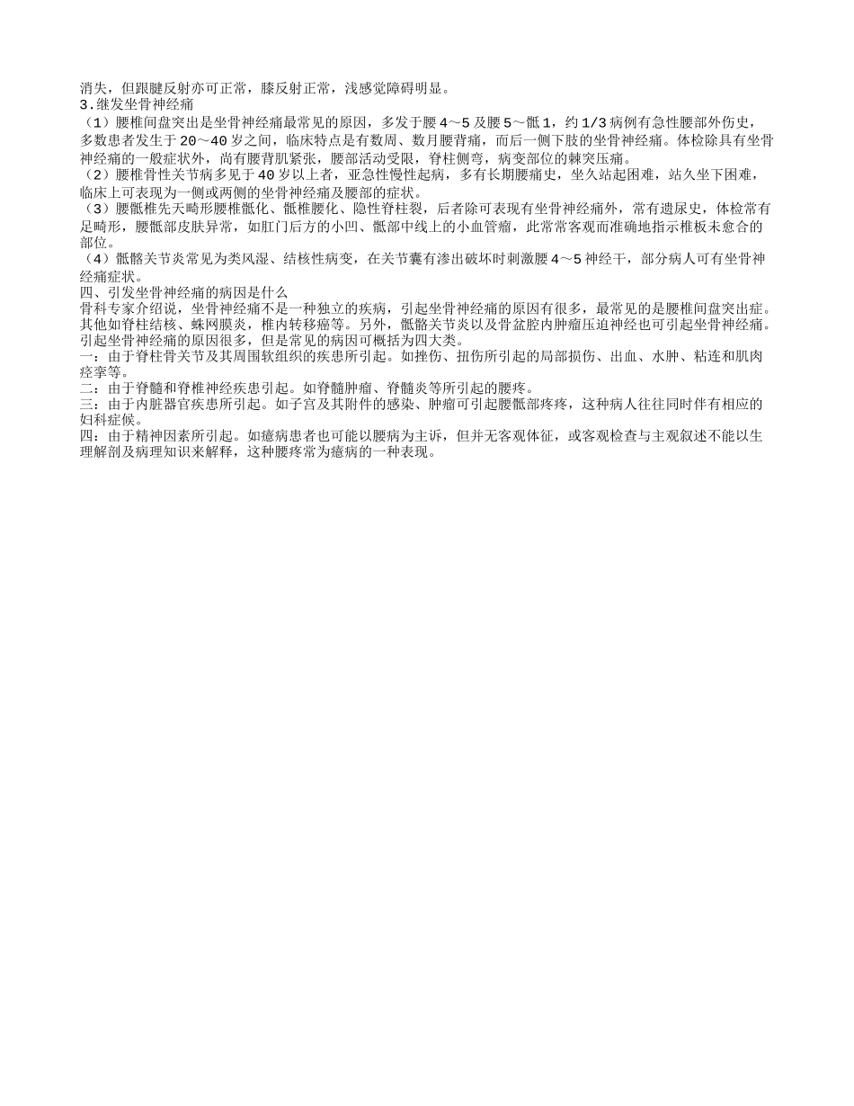 坐骨神经痛怎么办 得病的症状有哪些_第2页