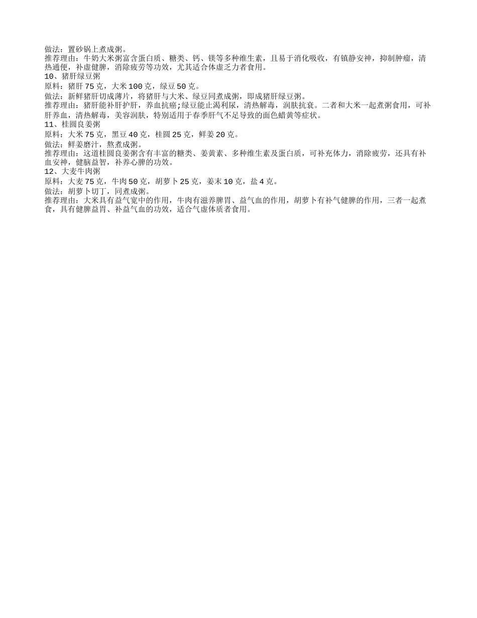早春喝十二款养生粥滋补长寿_第2页