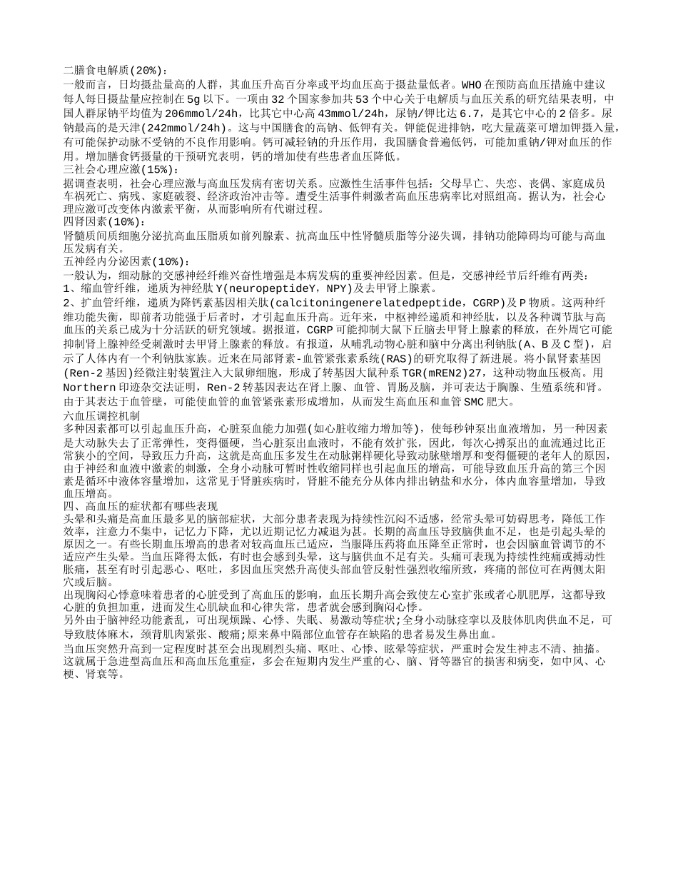 高血压吃什么,高血压的症状都有哪些表现_第2页