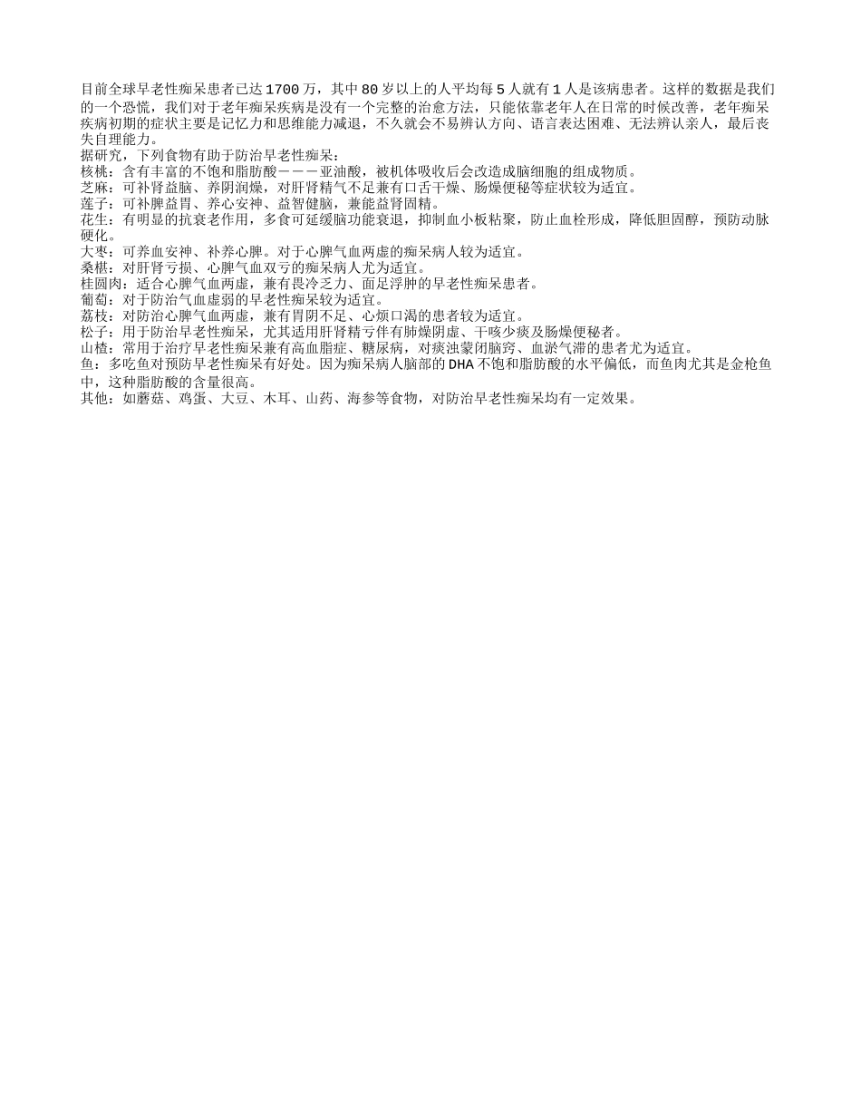 晚年常吃12种食物可防老年痴呆症_第1页
