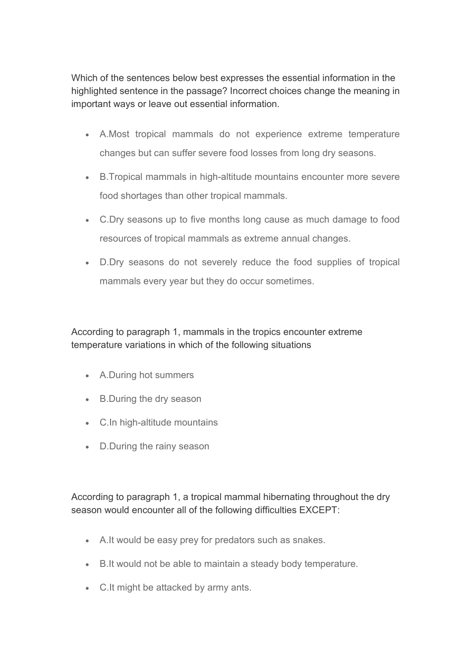 Features of Tropical Mammals_第2页