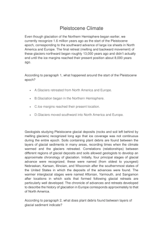 Pleistocene Climate