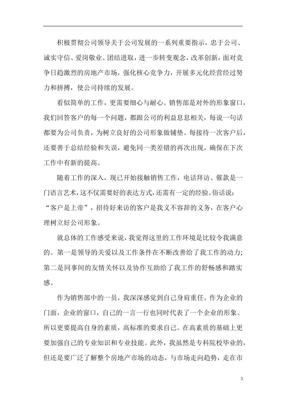 房地产个人工作总结_第3页