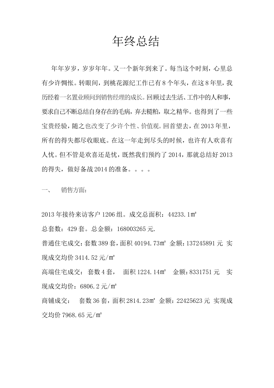 房地产销售经理年终总结_第1页