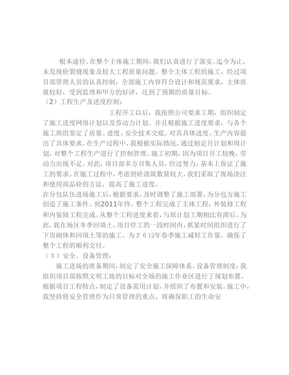 项目经理年终总结报告_第2页