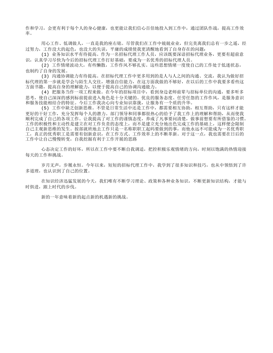 招标代理年终总结_第2页