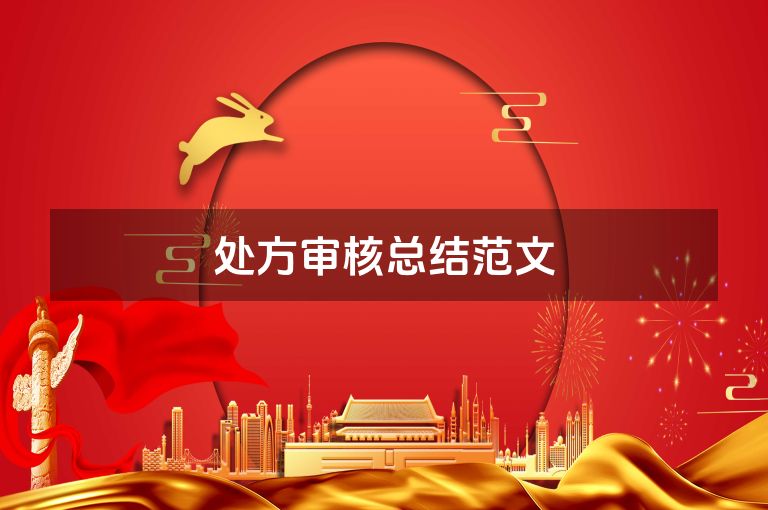 处方审核总结范文