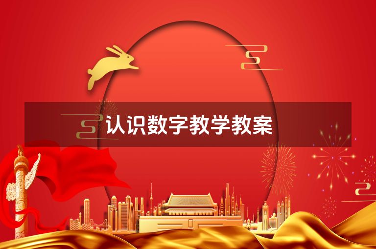 认识数字教学教案