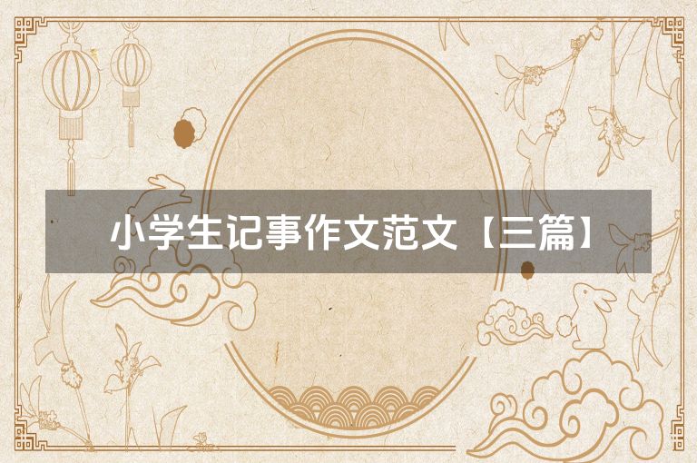 小学生记事作文范文【三篇】